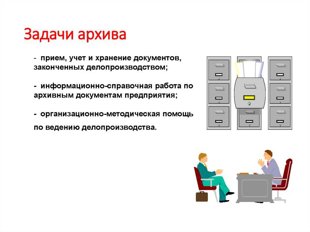 Государственный архив, задачи и функции