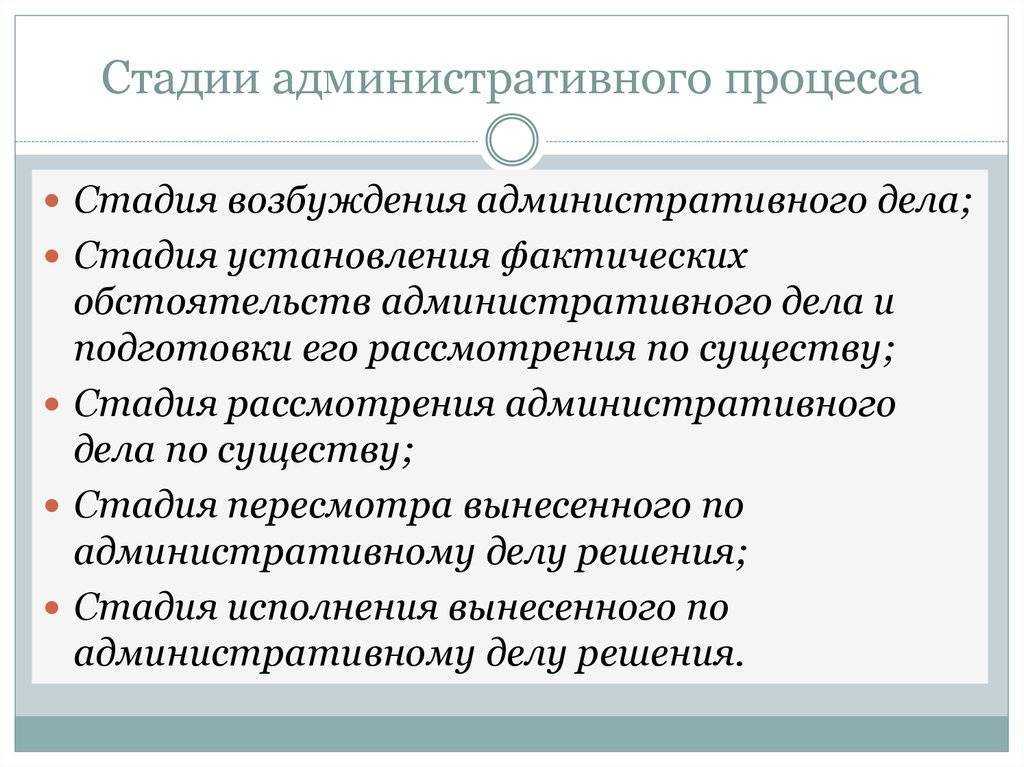 Производство по делам об административном правонарушении: понятие, принципы, стадии