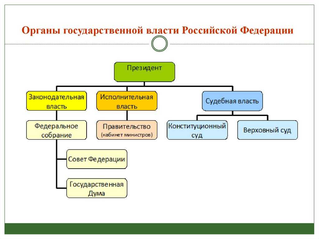 Система органов государственной власти в российской федерации