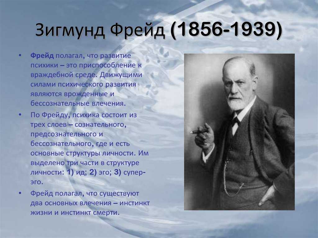 Зигмунд  фрейд психоанализ: основные положения, предмет исследования, цель