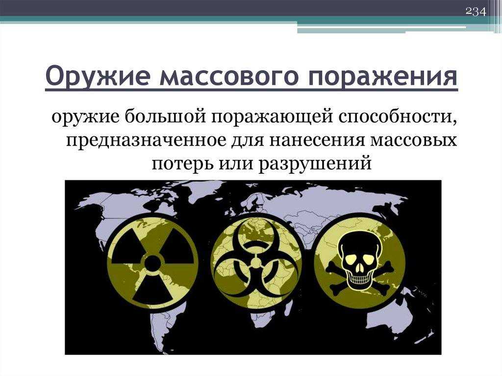 Оружие массового поражения • большая российская энциклопедия - электронная версия