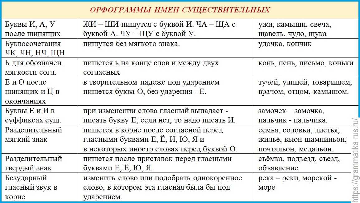 Орфограммы