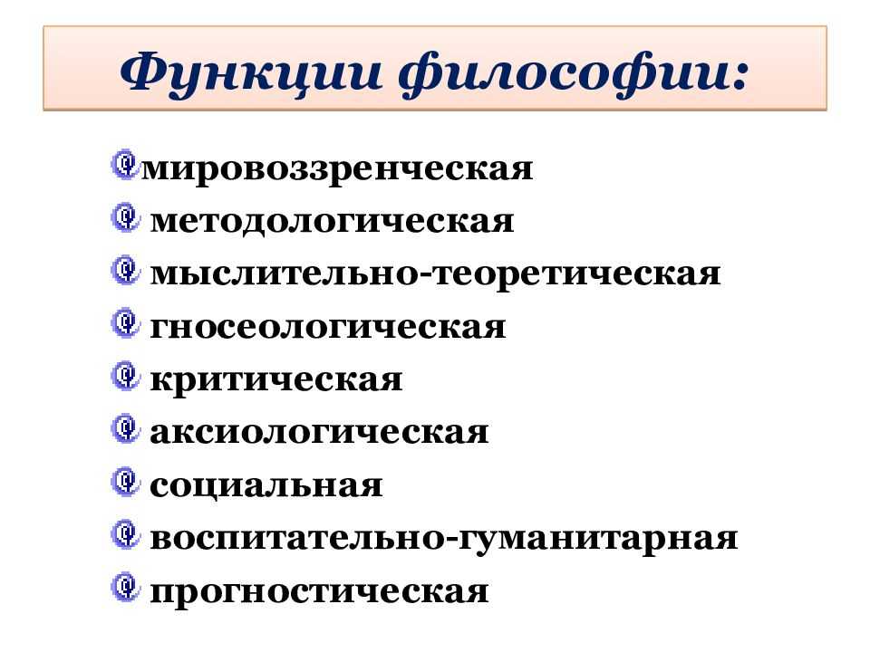 Предмет философии и её роль в жизни общества