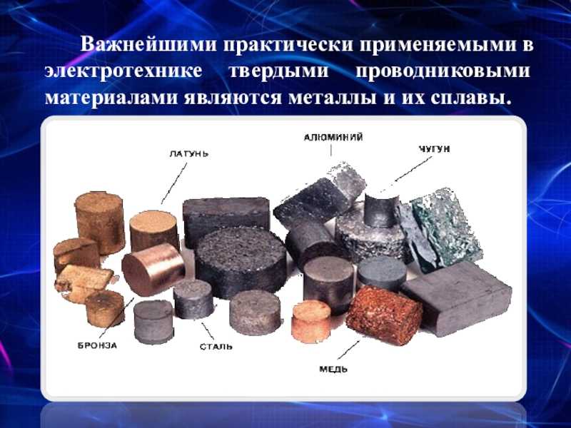 Основные свойства проводниковых материалов кратко