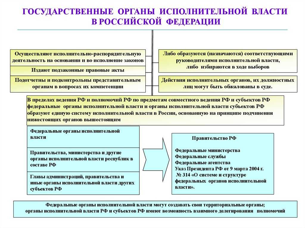 Единая система исполнительной власти включает. Структура исполнительных органов гос власти субъекта.