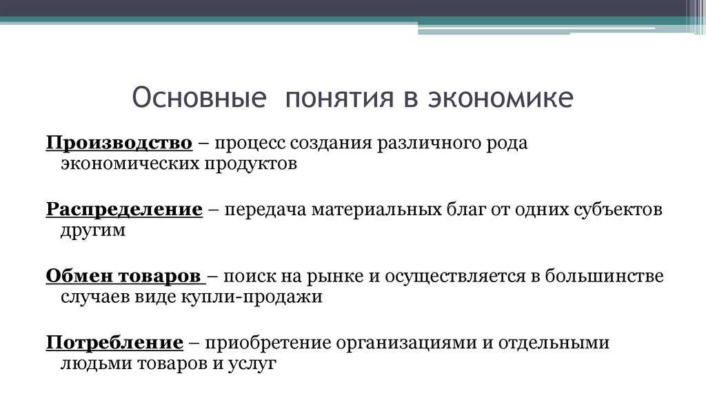 Основные понятия и термины