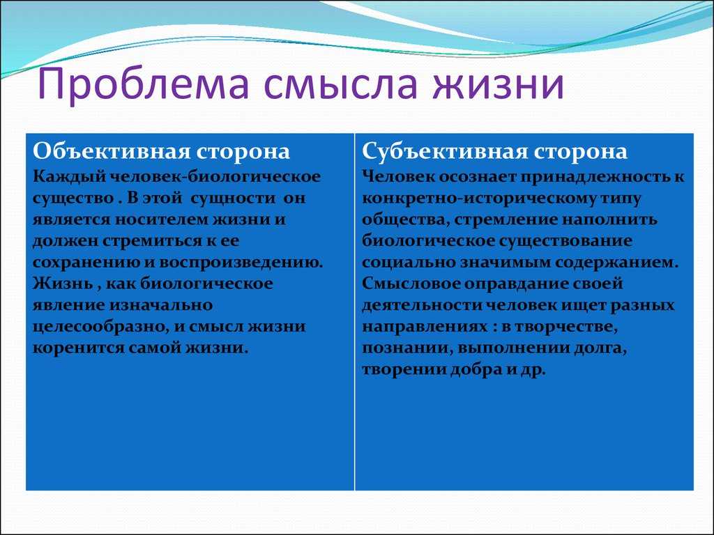 Проблема смысла жизни человека. доклад. философия. 2009-01-12