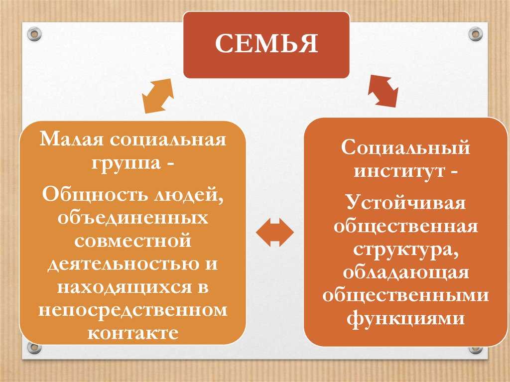 Семья как социальный институт – признаки, функции и значение малой группы общества