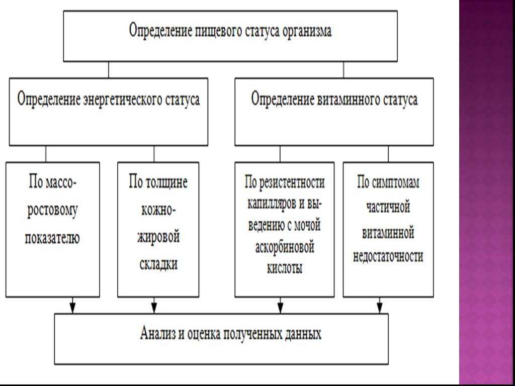 Статусы питания. пищевой статус организма и методика его изучения. определение жирового компонента массы тела