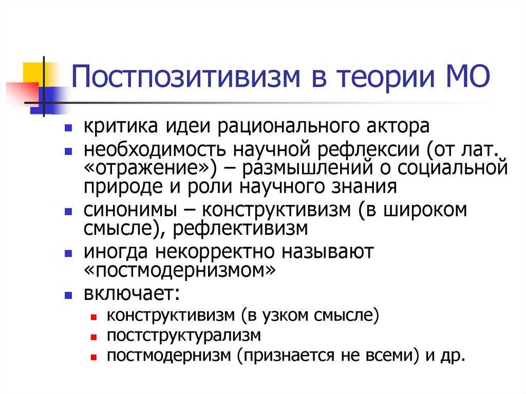 Постпозитивизм: представители, основные идеи, принципы, философская проблема