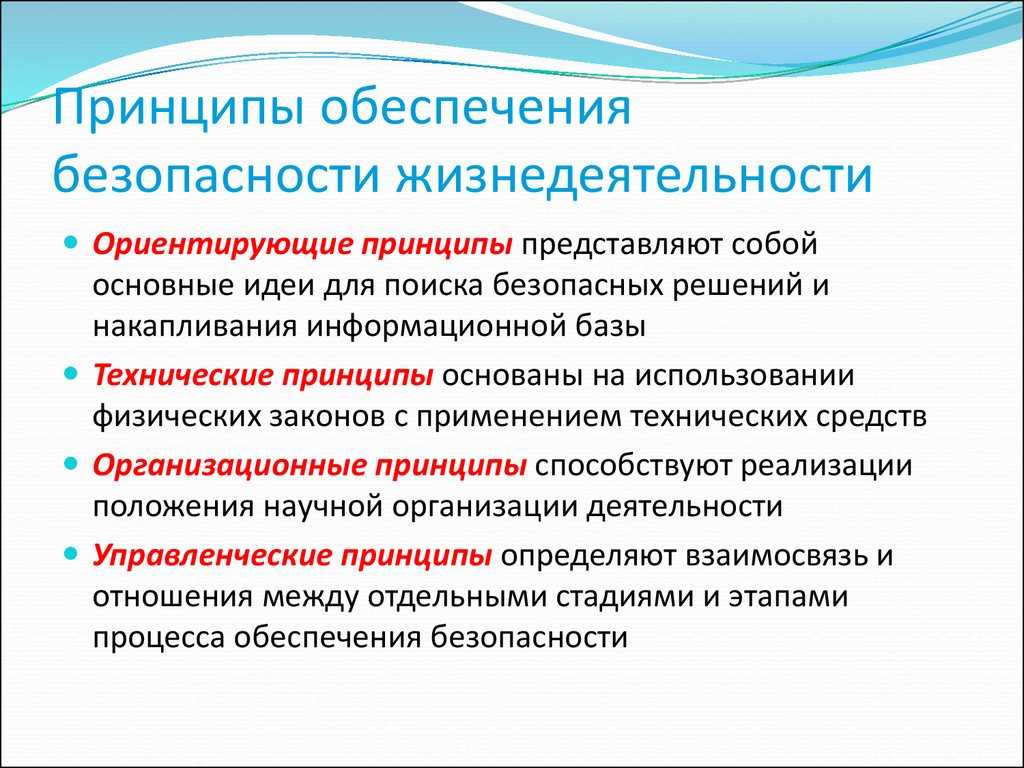 Понятие безопасности. системы безопасности. принципы и методы обеспечения безопасности