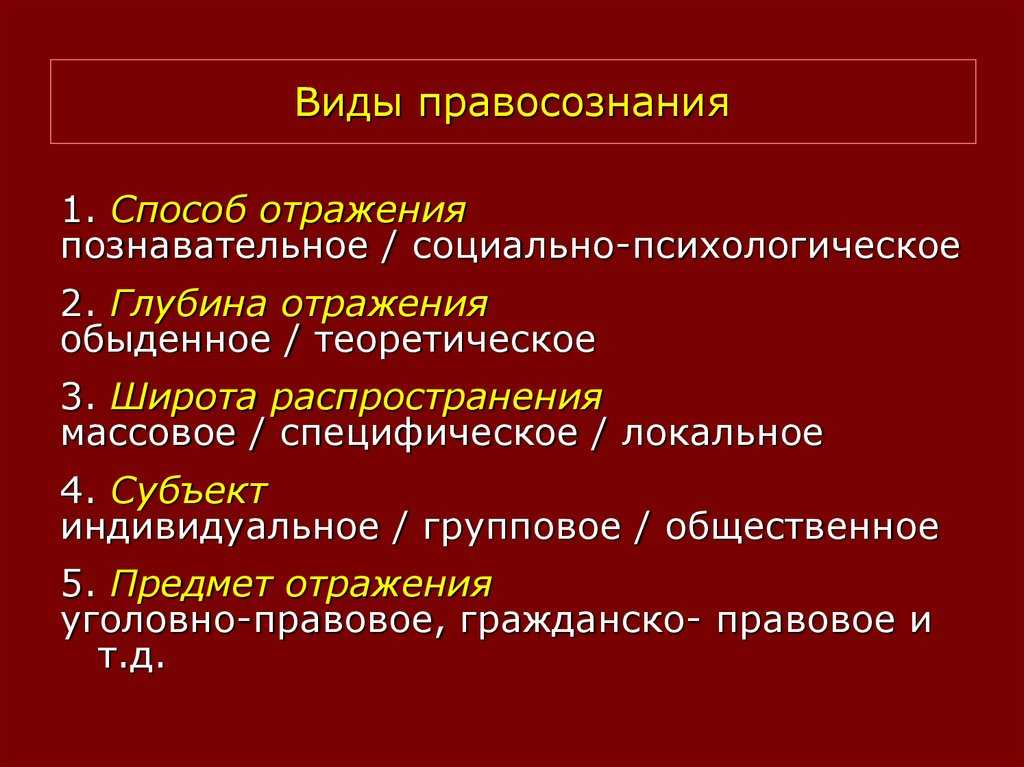 Правосознание и правовая культура