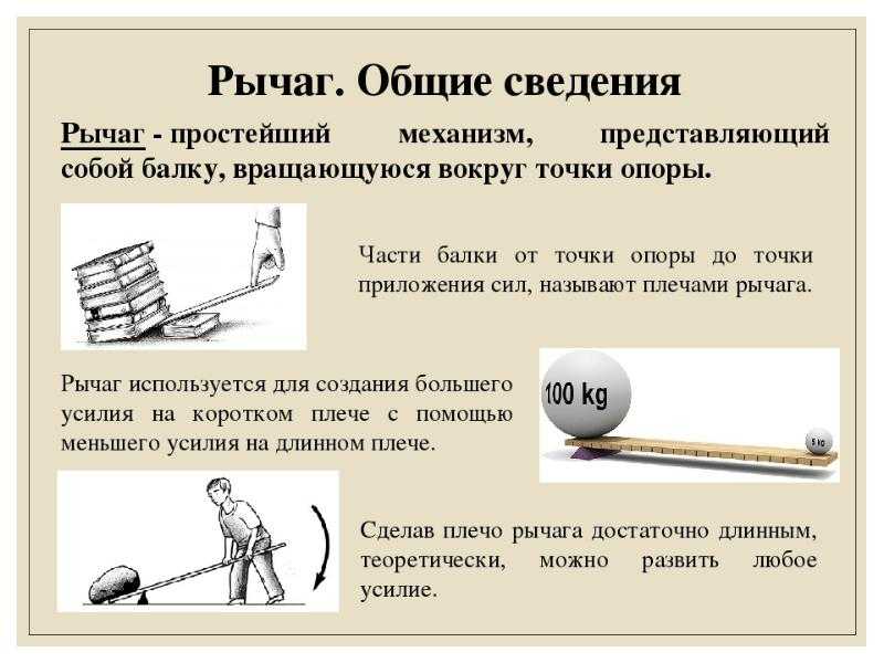Простые механизмы. кпд простых механизмов – fizi4ka