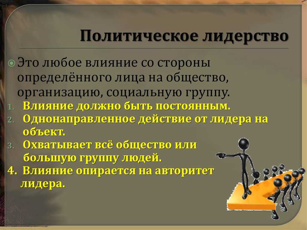 Политическое лидерство — типология, функции и формы