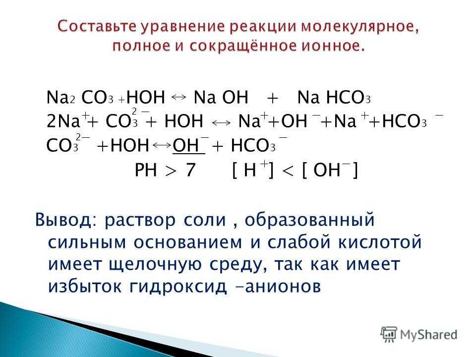 Как составлять полное и сокращенное уравнение ионной реакции