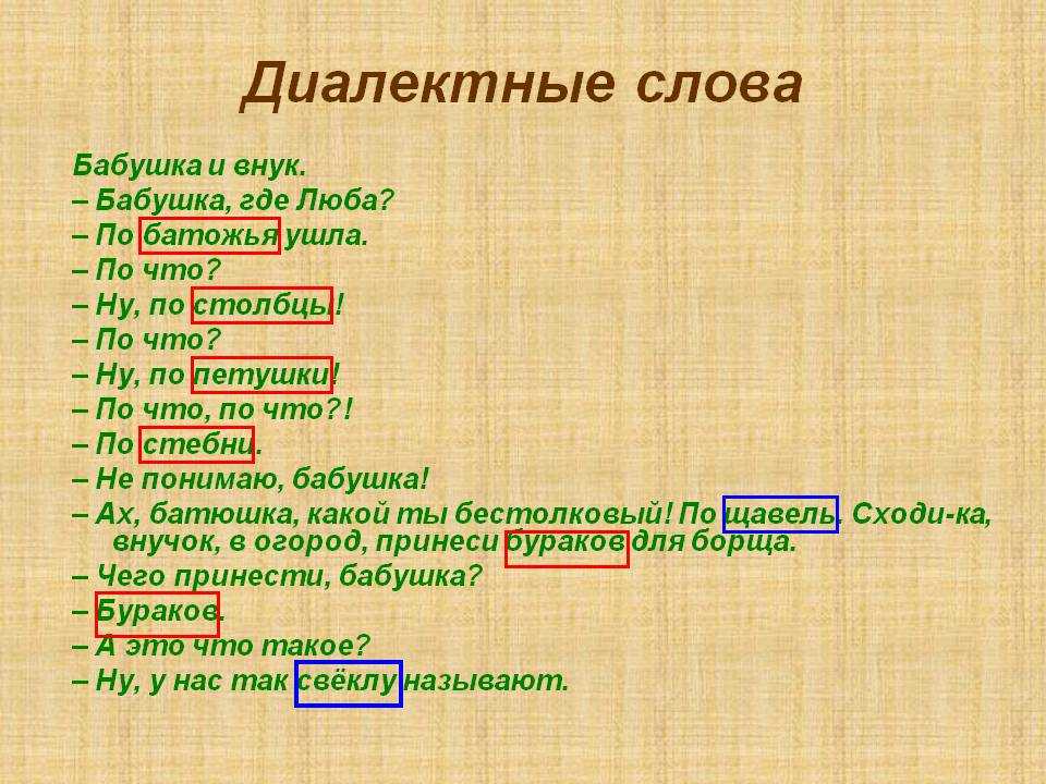 Что такое диалектизм?