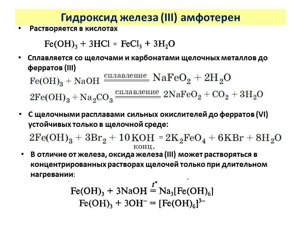 Гидроксид железа (iii): структура, свойства и применение - химия - 2023