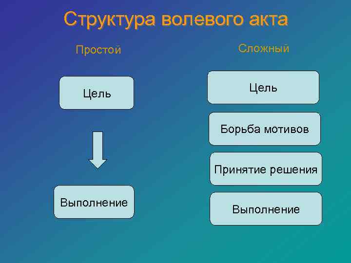 Воля: понятие, волевые действия, их структура. волевая регуляция поведения.