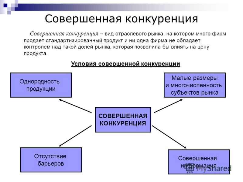 Совершенная конкуренция: понятие и поведение фирмы