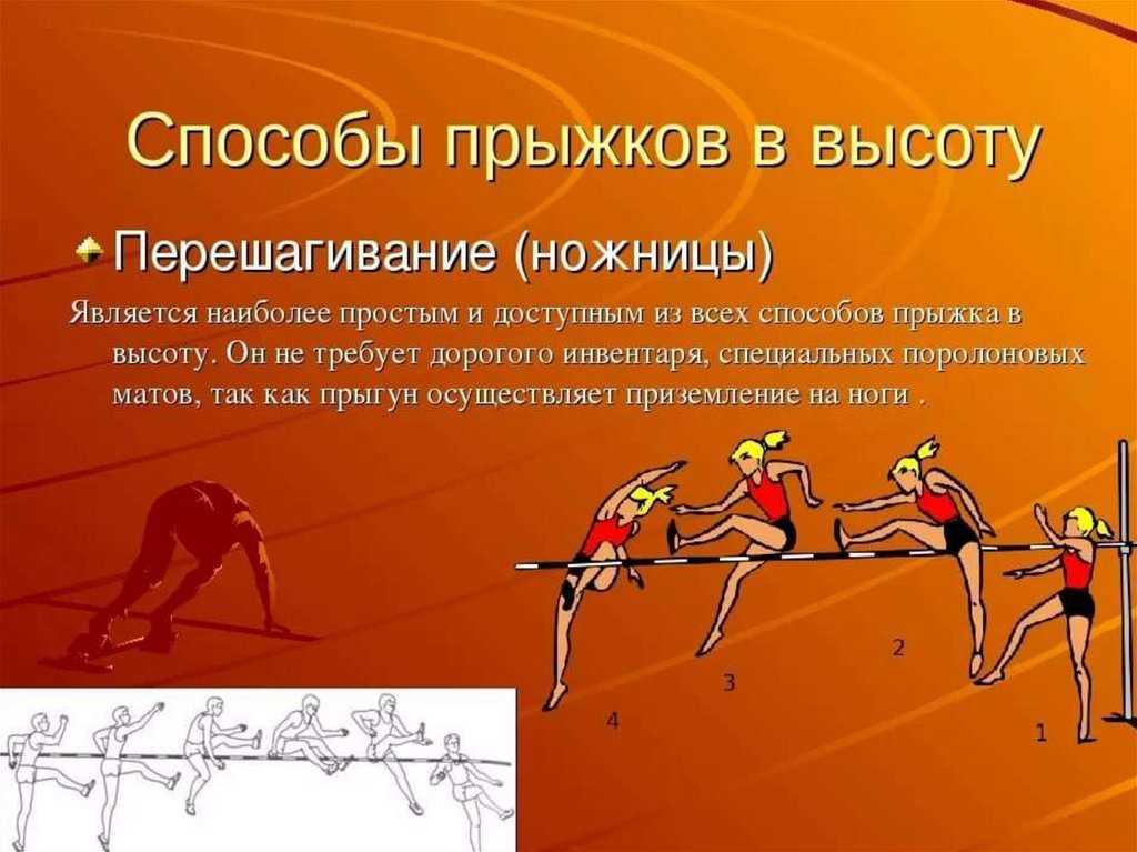 Презентация на тему техника прыжка в высоту способом перекидной
