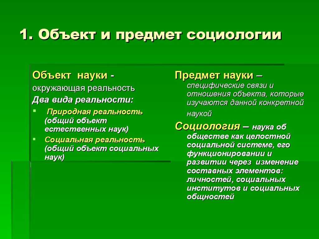 Структура социологического знания