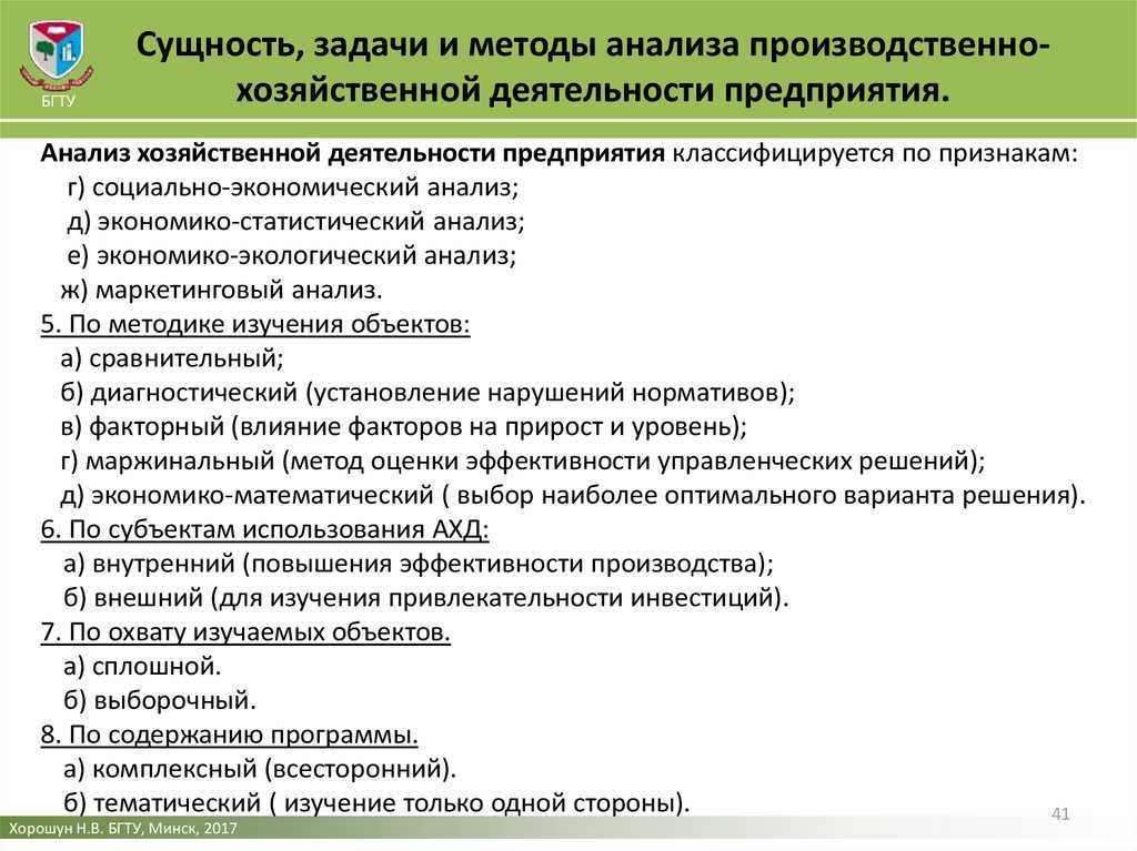 Анализ финансово-хозяйственной деятельности организации: методика проведения