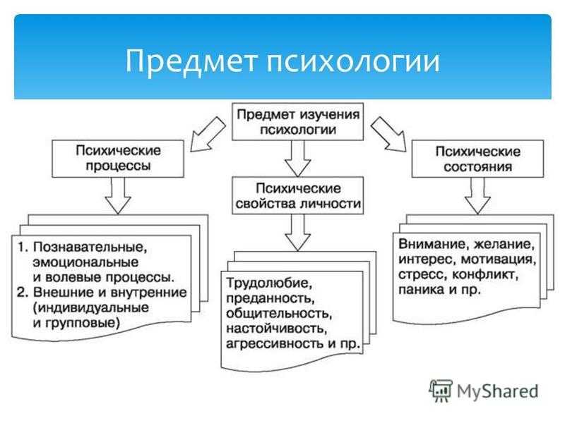 Психология как наука: объект, предмет и методы исследования