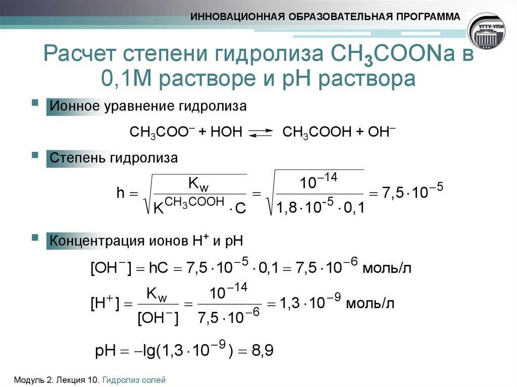 Гидролиз