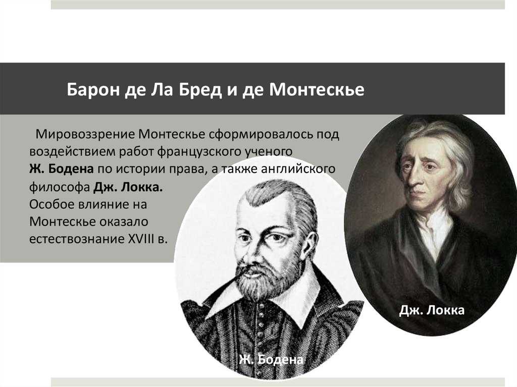 Теория разделения властей ш. монтескье. реферат. основы права. 2012-06-11