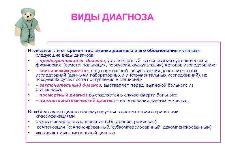 Диагноз предварительный
