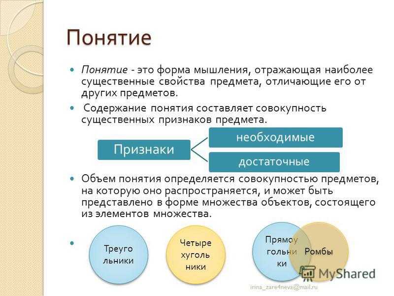2. содержание и объем понятий. логика: конспект лекций.