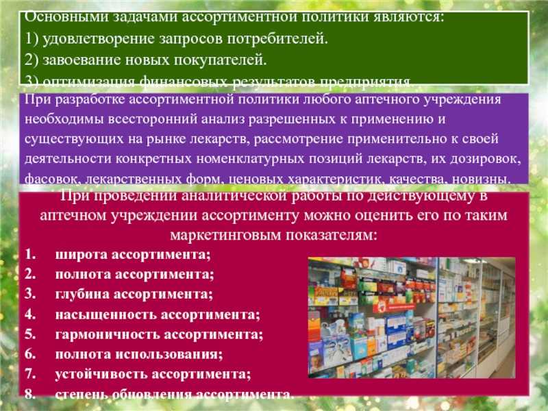 Методика и пример анализа ассортиментной политики