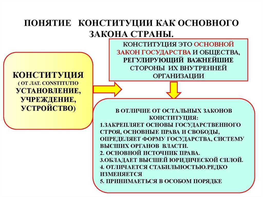 Конституция: понятие, формы, виды. классификация конституций [курсовая №11004]