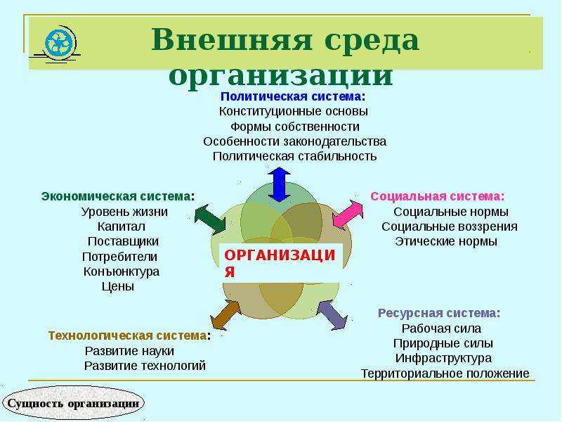 Внешняя среда, ее основные характеристики