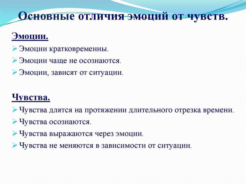 Таблица чувств и эмоций человека: анализ спектра чувств