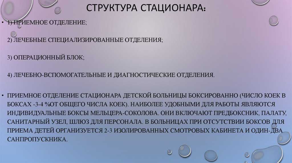 Организация работы приемного отделения медицинской организации