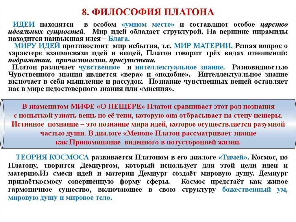 Философия платона – кратко - русская историческая библиотека